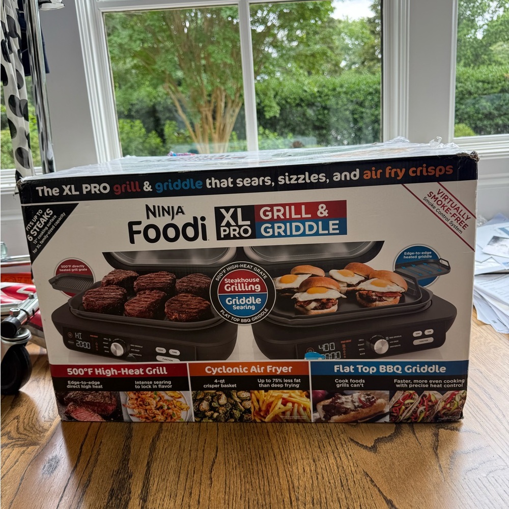Brand new, never out of box DadsDay perfect Ninja Foodi XL Pro Grill & Griddle